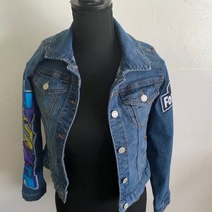 Vintage Custom Fortnite Jean Jacket